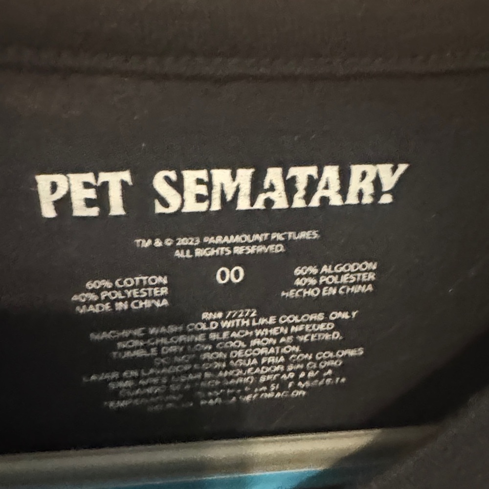 Torrid Black and Green Graphic Long Sleeve Tee pet semetary horror - Picture 2 of 5